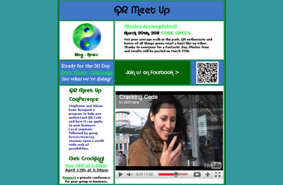 QR Meet Up Website